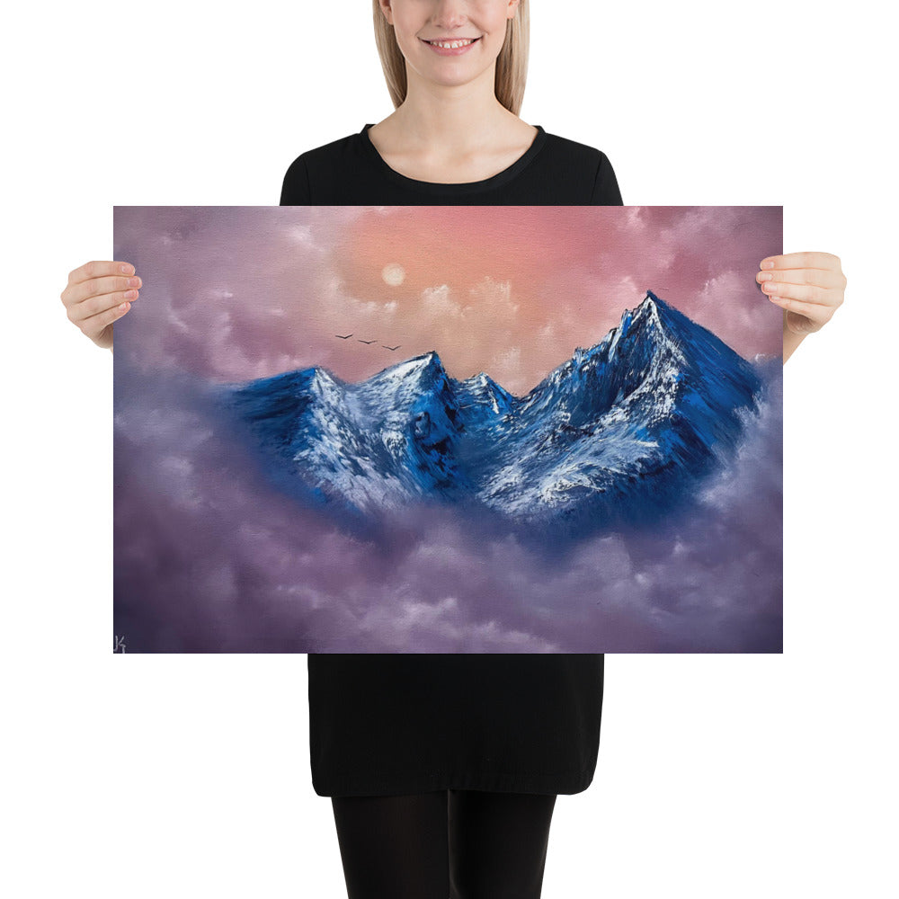 Poster Print - Floating Mountain Top by PaintWithJosh
