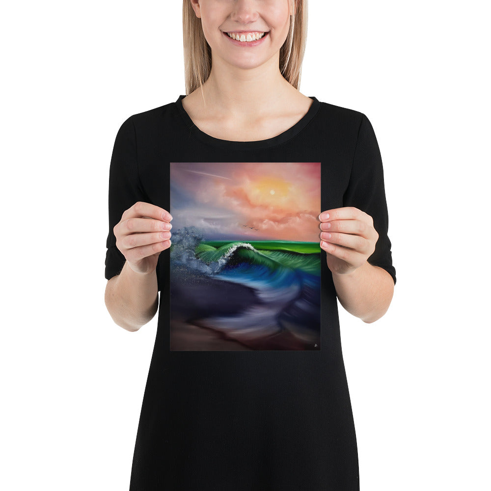 Poster Print - Pride-al Wave Seascape by PaintWithJosh