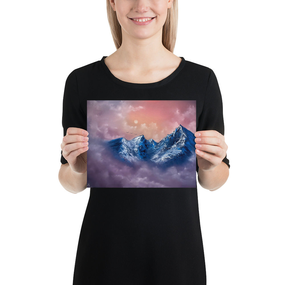 Poster Print - Floating Mountain Top by PaintWithJosh