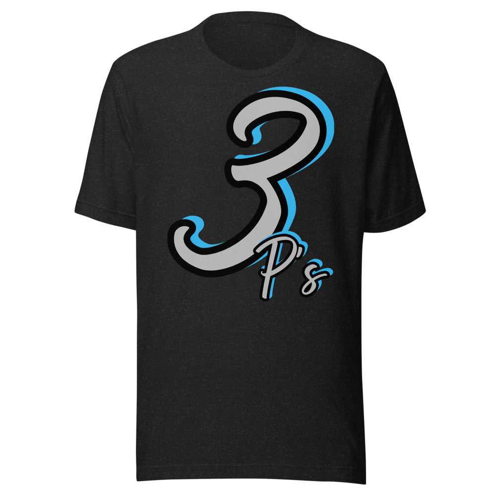 Clothing - 3 P's of PaintWithJosh Silver / Blue unisex T-shirt