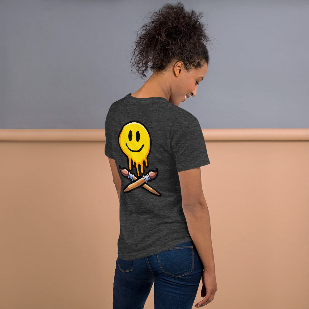 The Grinning Painter t-shirt - Back Print by PaintWithJosh