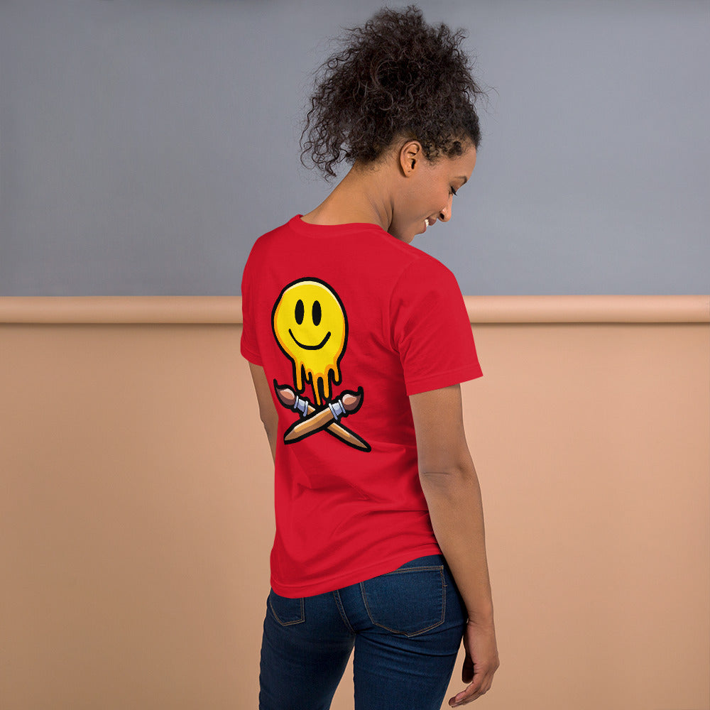 The Grinning Painter t-shirt - Back Print by PaintWithJosh