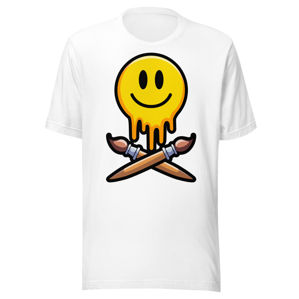 Clothing - The Grinning Painter - Front Print - t-shirt by PaintWithJosh