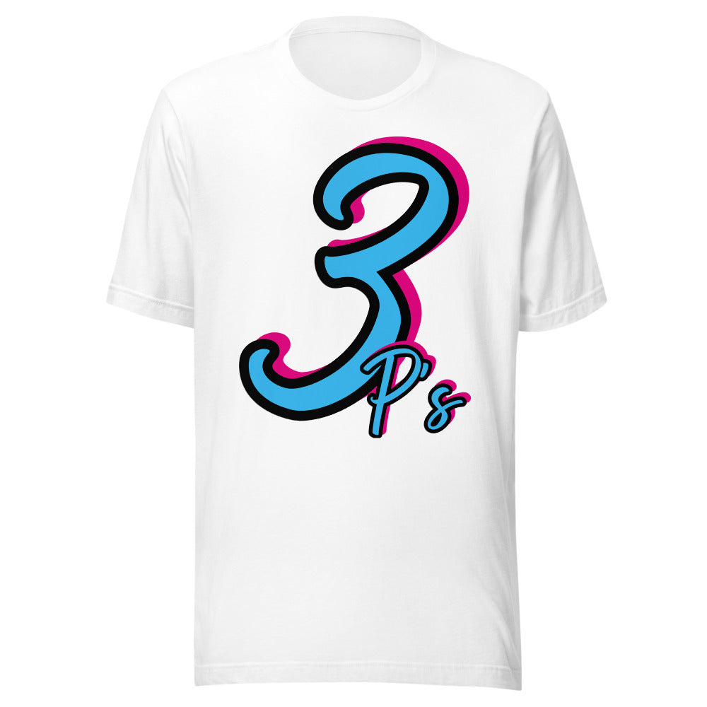 Clothing - 3 P's of PaintWithJosh Blue / Pink unisex T-shirt
