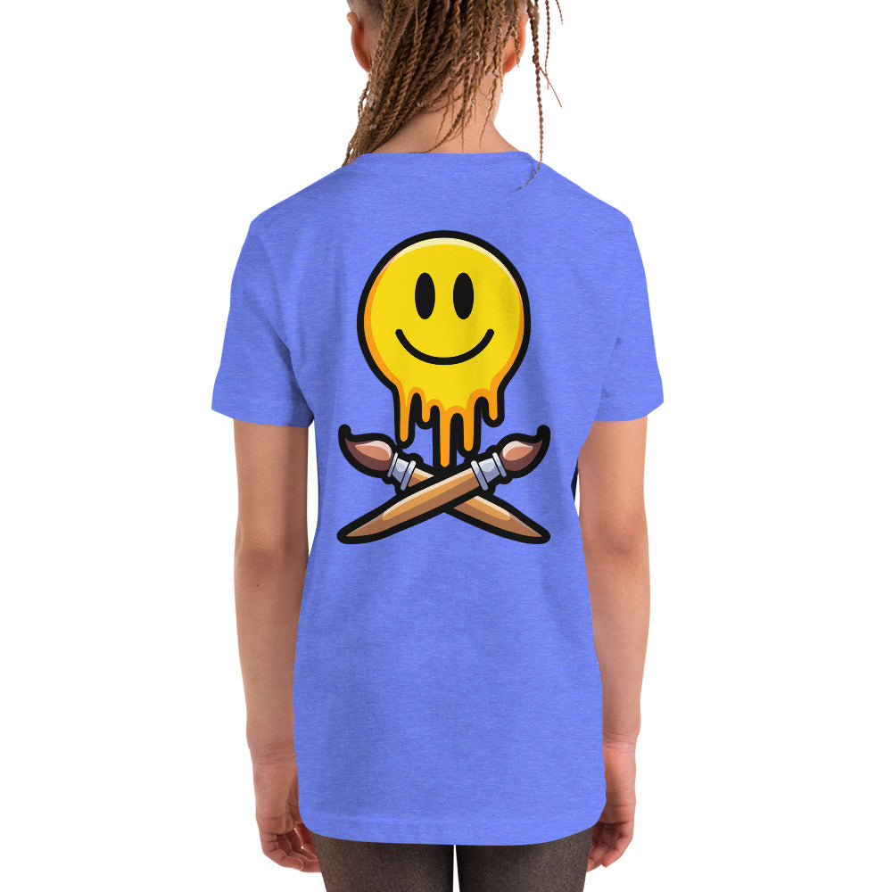 The Happy Pirate Painter Kids T-Shirt - Back Print