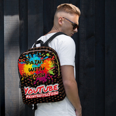 Bags - Backpack - Paint With Josh Logo by Josh PaintWithJosh