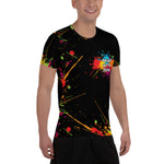 Clothing - Paint With Josh Splatter Paint Logo All-Over Print Men's Athletic T-shirt