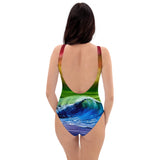 Pride Flag One-Piece Swimsuit by PaintWithJosh