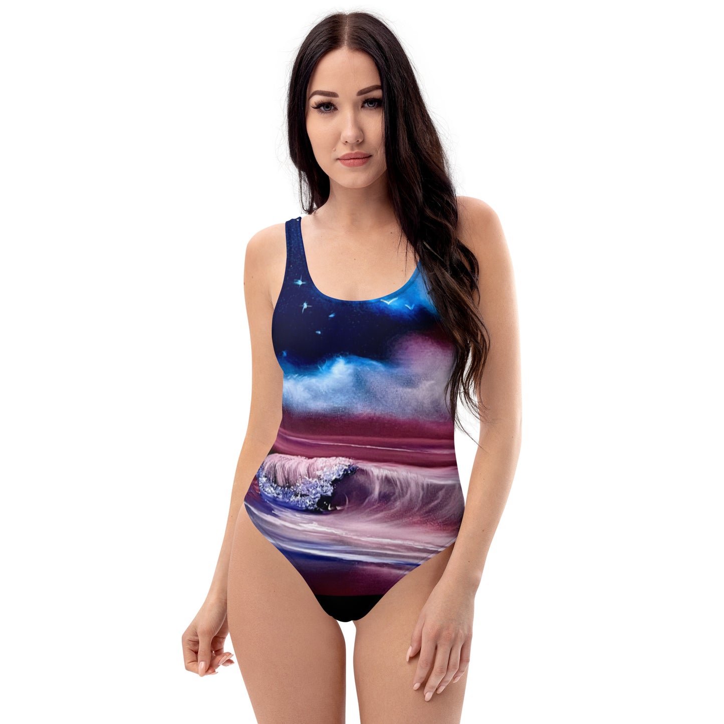 Swimwear - American Flag Women's One-Piece Swimsuit by PaintWithJosh