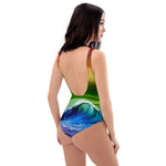 Pride Flag One-Piece Swimsuit by PaintWithJosh