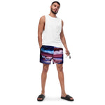 Swimwear - American Flag Patriotic USA Men's swim trunks