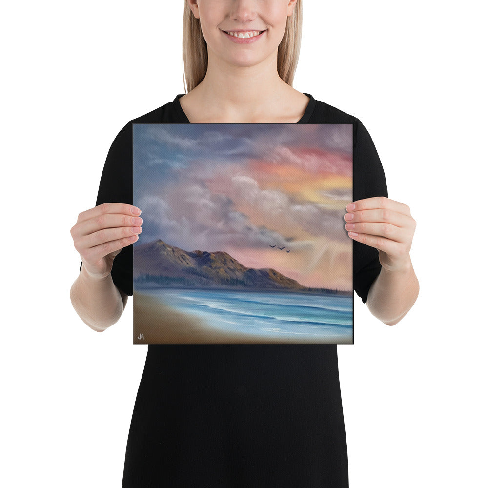 Canvas Print - Sunset Summertime Expressionism Seascape by PaintWithJosh