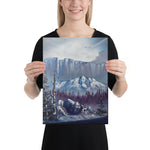 Canvas Print - Road to the Wall - Mountain Landscape by Paint With Josh