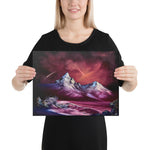 Canvas Print - Crimson Shores Seascape by PaintWithJosh