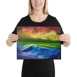Canvas Print - Pride Flag Rainbow Seascape by PaintWithJosh
