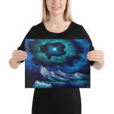 Canvas Print - Alaskan Iceberg Expressionism Landscape by PaintWithJosh