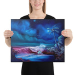 Canvas Print - Secluded Beach Seascape by PaintWithJosh