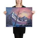 Canvas Print - Sunrise Mountain 4 - Expressionism Landscape by PaintWithJosh