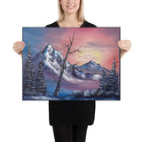 Canvas Print - Sunrise Mountain 4 - Expressionism Landscape by PaintWithJosh