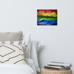 Metal Print - Pride Flag Seascape by PaintWithJosh