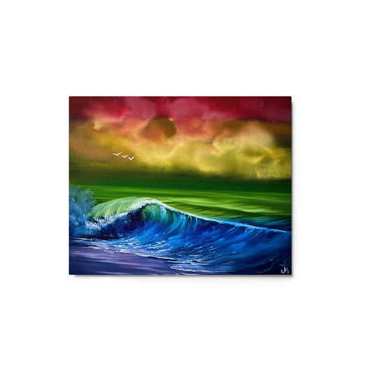 Metal Print - Pride Flag Seascape by PaintWithJosh - Paint With Josh
