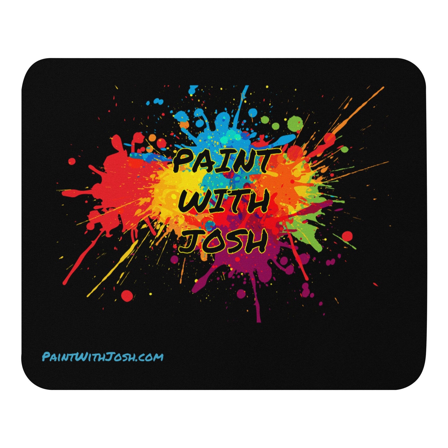Paint With Josh high resolution Logo Mouse Pad