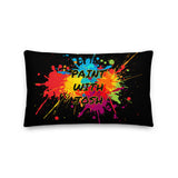 Pillow - Paint with Josh High resolution Logo