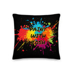 Pillow - Paint with Josh High resolution Logo