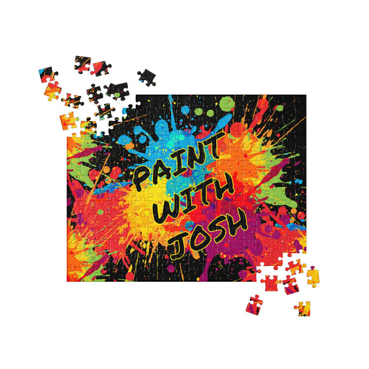 Jigsaw Puzzle - PaintWithJosh Splatter Paint Logo