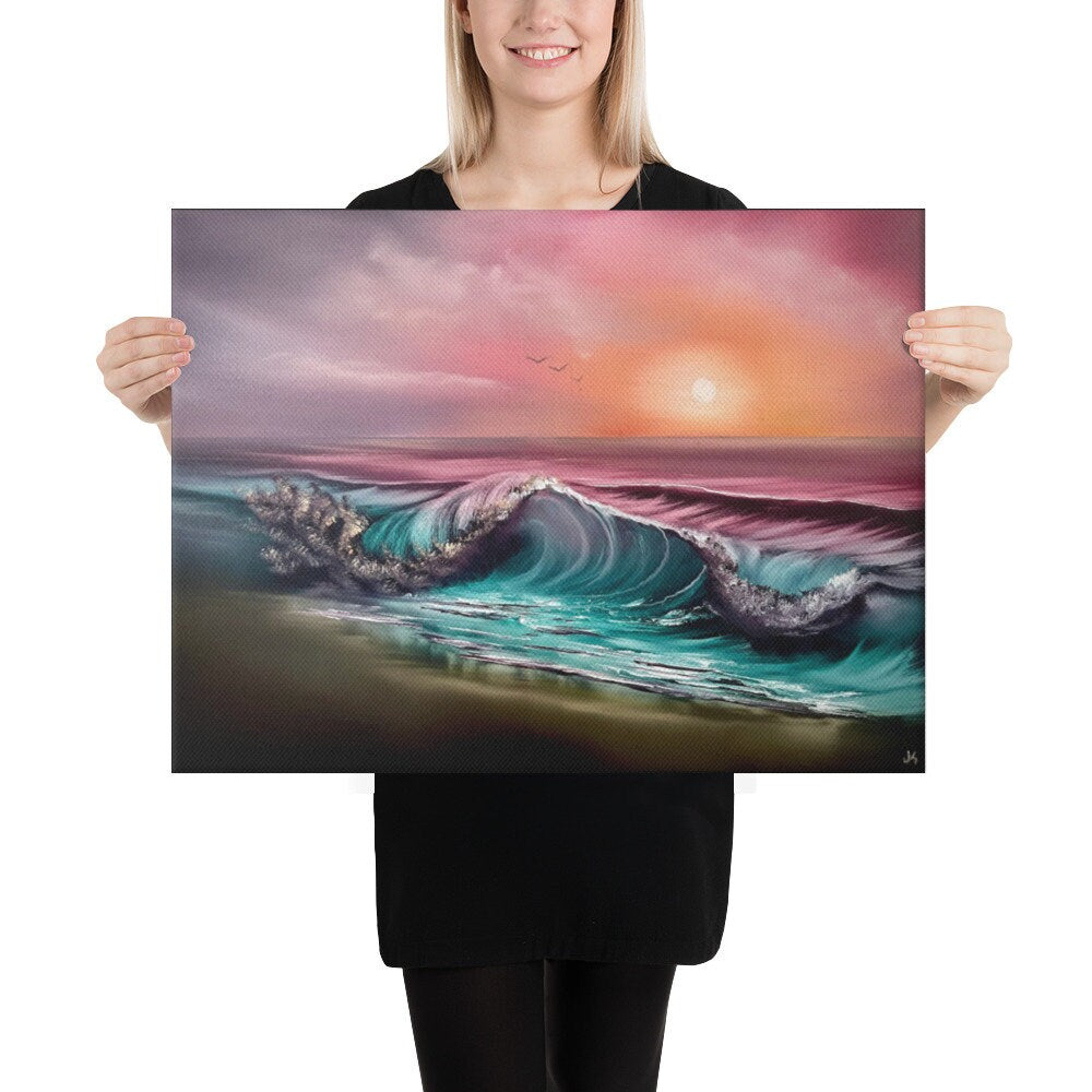 Canvas Print - Deathly Shallows Seascape by PaintWithJosh