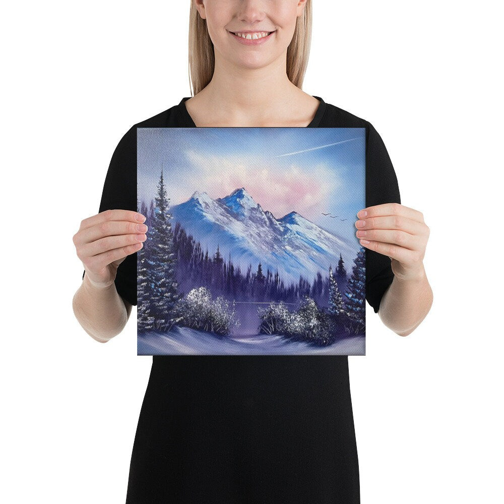 Canvas Print - Winter&#39;s Morning - Premium Quality Expressionist Winter Landscape by PaintWithJosh