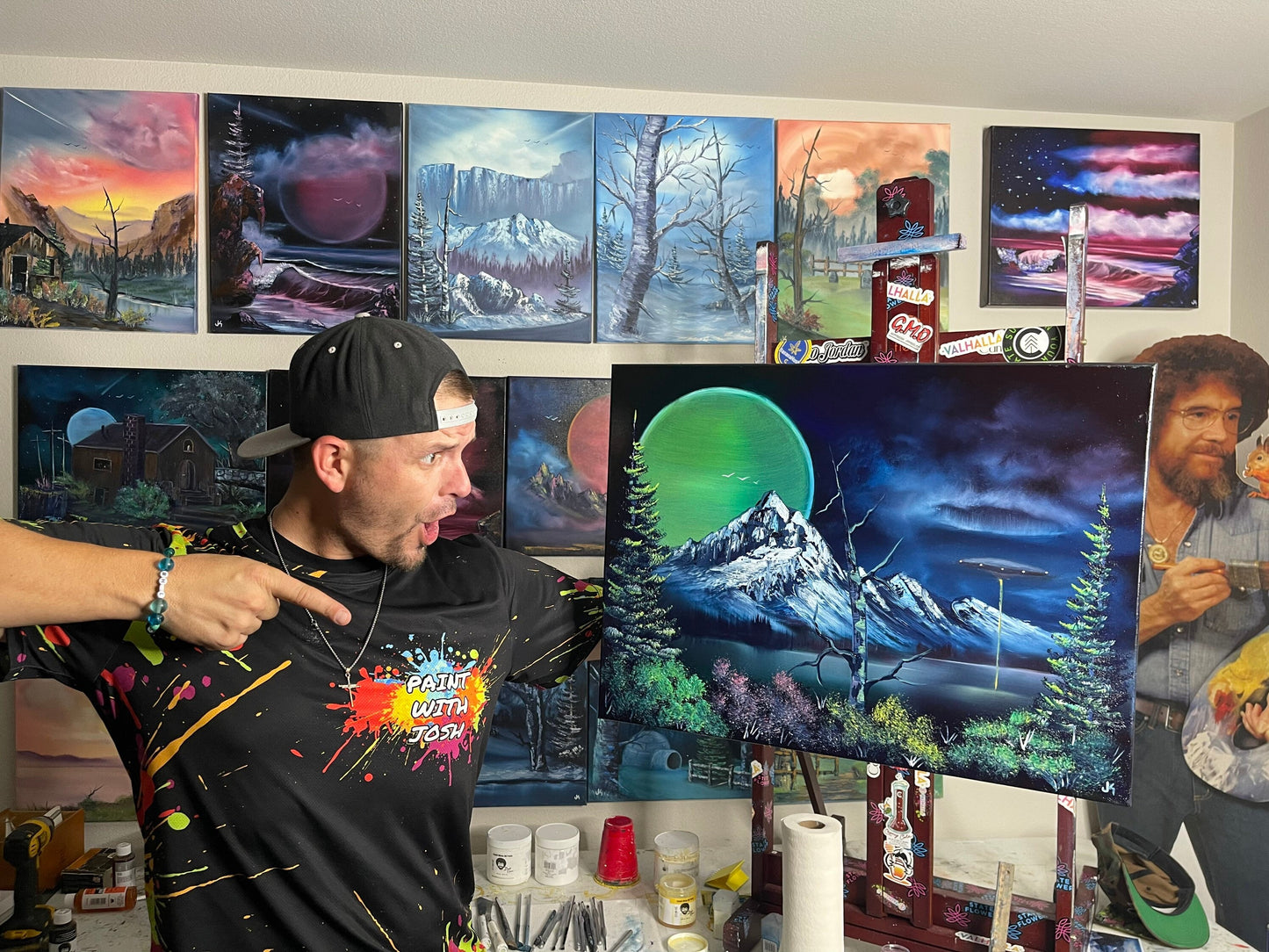 2 Custom Landscape Oil Paintings Painted Live on Tiktok and YouTube - date To Be Determined