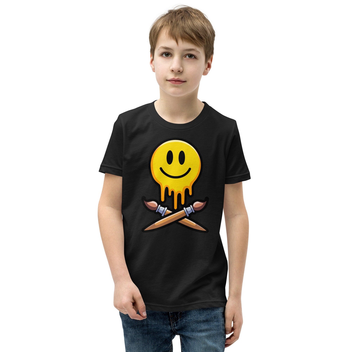 The Grinning Painter Kids T-Shirt - Front Print