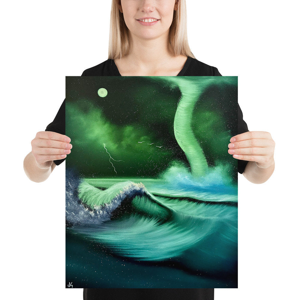 Poster Print - Water Spout Seascape by PaintWithJosh