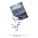 Jigsaw - Road to the Wall - Landscape Painting printed on Puzzle by Paint With Josh