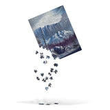 Jigsaw - Road to the Wall - Landscape Painting printed on Puzzle by Paint With Josh