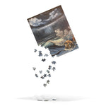Jigsaw - Skull Rock Seascape - Landscape Painting Printed on Puzzle by Paint With Josh