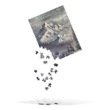 Jigsaw - Alpine Drive - Landscape Painting Printed on Puzzle by Paint With Josh