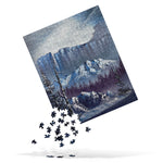 Jigsaw - Road to the Wall - Landscape Painting printed on Puzzle by Paint With Josh