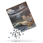 Jigsaw - Skull Rock Seascape - Landscape Painting Printed on Puzzle by Paint With Josh
