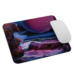 Mouse Pad - Blood Moon Beach Seascape by Paint With Josh