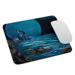 Mouse Pad - Crumbled Lighthouse Seascape by Paint With Josh
