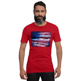 Clothing - American Flag Patriotic Unisex t-shirt by PaintWithJosh