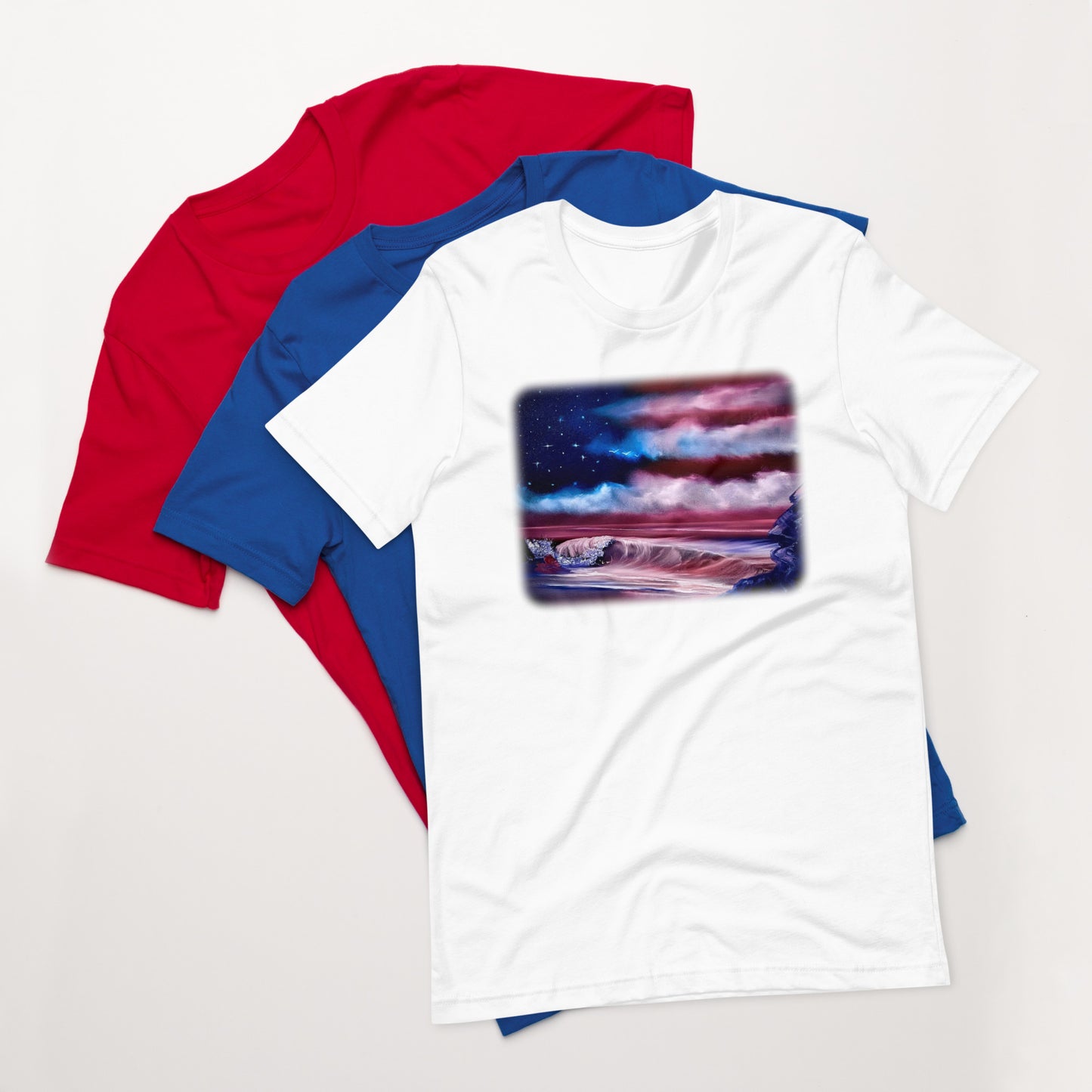 Clothing - American Flag Patriotic Unisex t-shirt by PaintWithJosh
