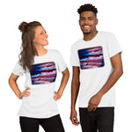 Clothing - American Flag Patriotic Unisex t-shirt by PaintWithJosh