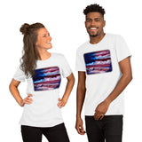 Clothing - American Flag Patriotic Unisex t-shirt by PaintWithJosh