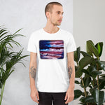 Clothing - American Flag Patriotic Unisex t-shirt by PaintWithJosh