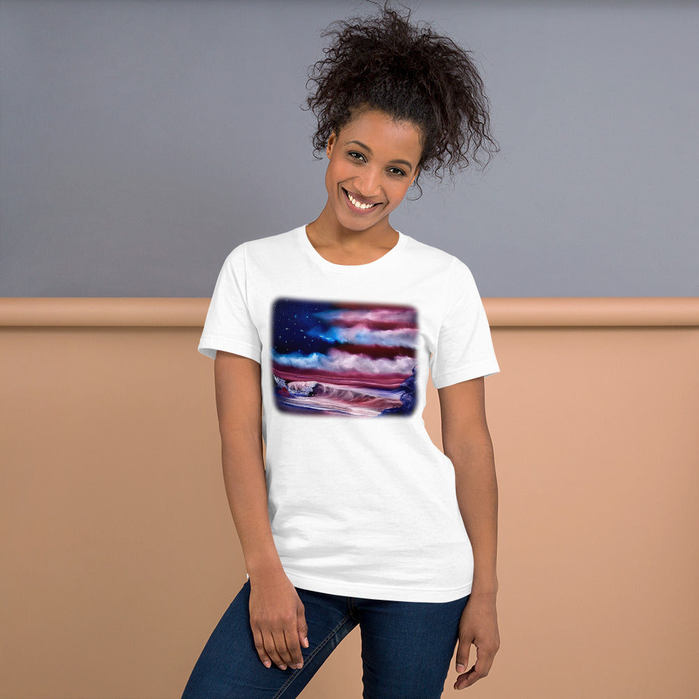 Clothing - American Flag Patriotic Unisex t-shirt by PaintWithJosh