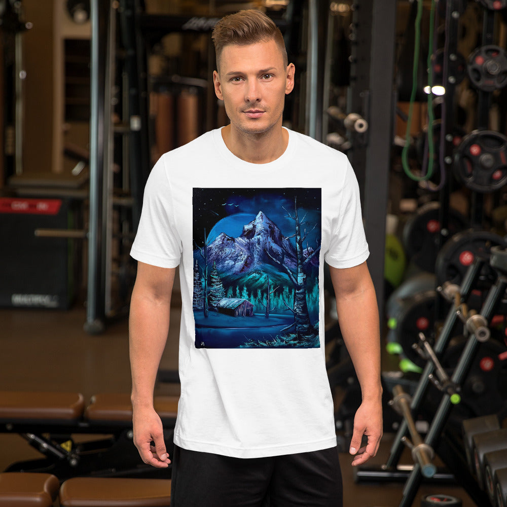 Clothing - Mammoth Mountain Landscape Unisex t-shirt by PaintWithJosh